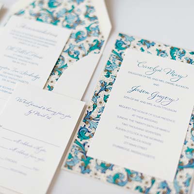 Wedding Invitations from A Small Creation in Peabody MA